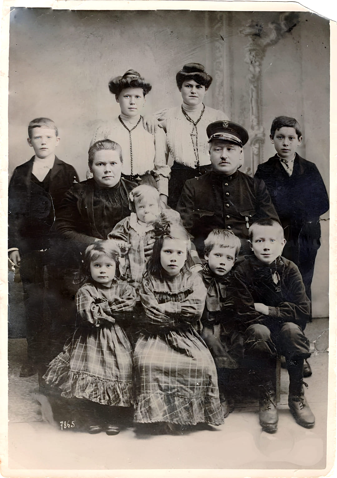 Portrait de famille ancien